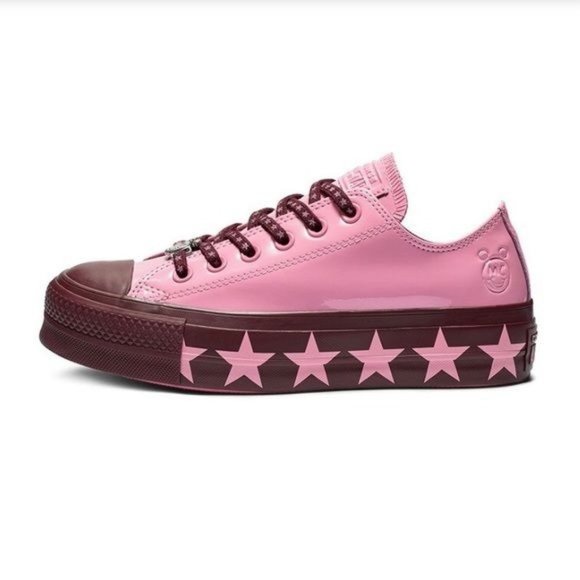 Converse Shoes - Converse Miley Cyrus Burgundy And Pink 5.5